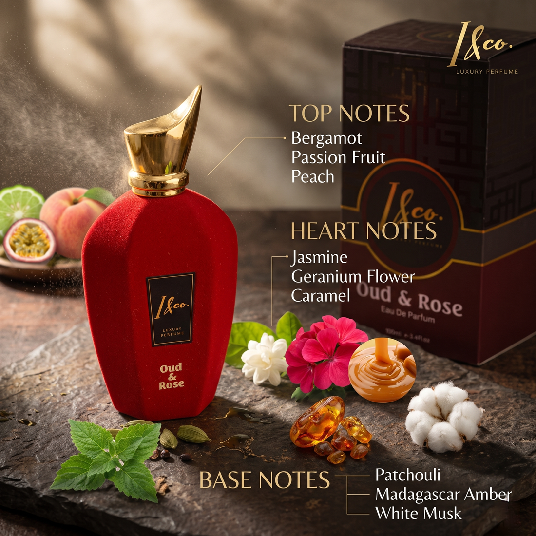 OUD AND ROSE PERFUME FOR UNISEX